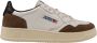 Autry Heren Wit Bruin Leren Sneakers White Heren - Thumbnail 1