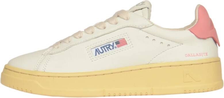 Autry Leren Vetersneakers voor Vrouwen White Dames