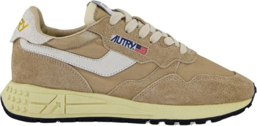 Autry Innovatieve Hardloopsneakers Reelwind Camel Multicolor Heren