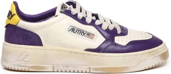 Autry Katoenen Sneakers Beige Dames