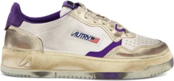 Autry Multikleur Sneakers met Distressed Finish Multicolor Dames