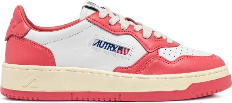 Autry Klassieke witte sneakers Red Dames