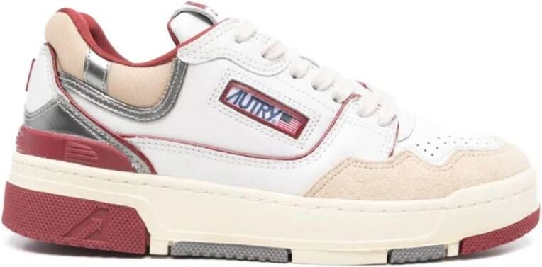 Autry Kleur-Blok Leren Sneakers Multicolor Dames