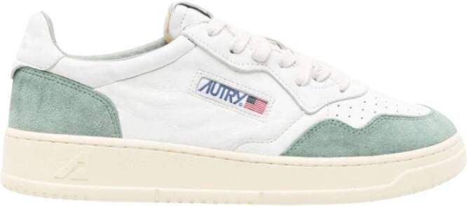 Autry Lage Geiten Suède Witte Medalist Sneakers Multicolor Heren