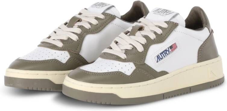 Autry Lage Leren Sneaker met Logo Detail White Heren