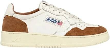 Autry Bruine Sneakers met Contrast Inzetstukken Multicolor Heren