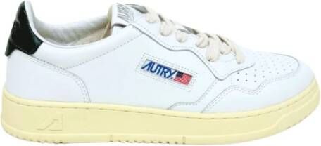 Autry Witte Leren Sneakers met Geperforeerde Tip White Heren