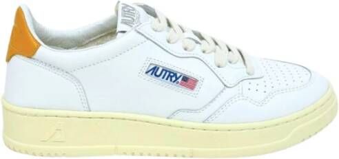 Autry Witte Leren Sneakers met Logodetails White Heren