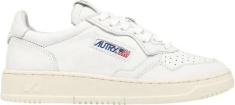 Autry Lage Medalist Geitenleren Sneakers White Heren