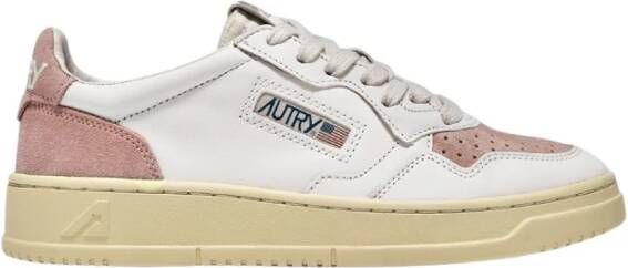 Autry Lage Medalist Leren Sneakers Wit Dames