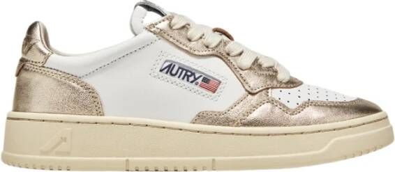 Autry Lage Medalist Leren Sneakers Wit Dames