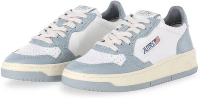 Autry Lage Medalist Sneaker met Logo Detail Blue Heren