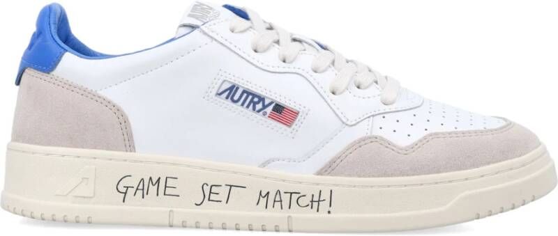 Autry Lage Medalist Sneakers met Leren Bovenwerk White Heren