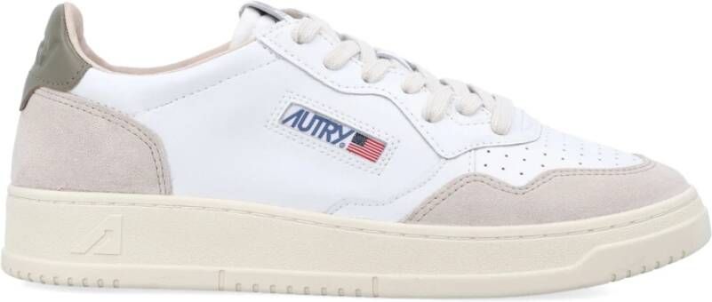 Autry Lage Medalist Sneakers met leren bovenwerk White Heren