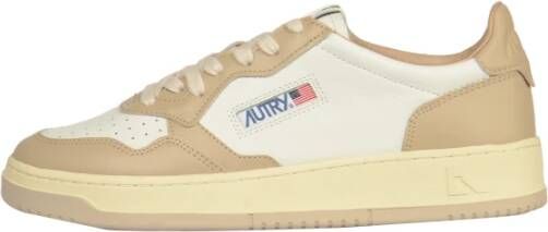 Autry Lage Medalist Sneakers voor Vrouwen Beige Dames