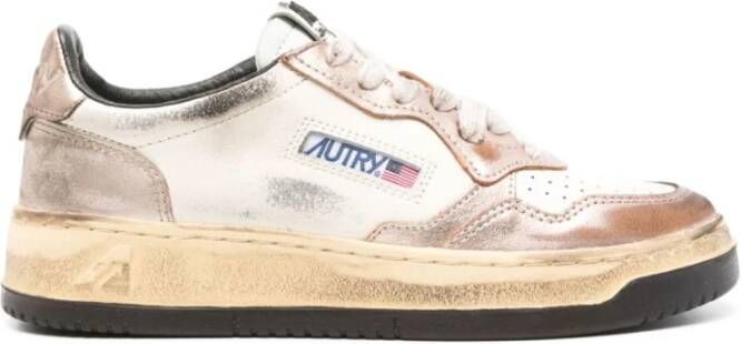 Autry Lage Metallic Rose Sneakers Multicolor Dames