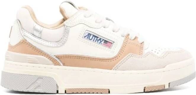 Autry Lage Natuurlijke Beige Kameel Sneaker Beige Dames