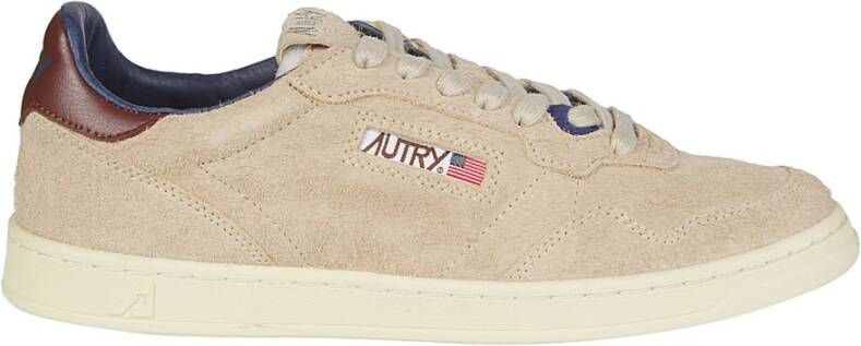 Autry Lage Platte Sneakers Beige Heren