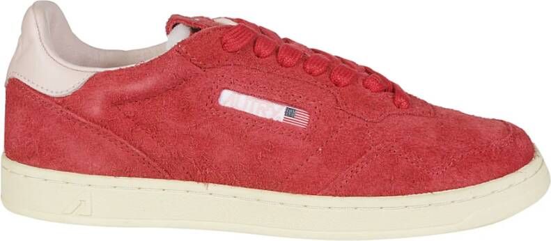 Autry Lage Platte Sneakers Red Dames