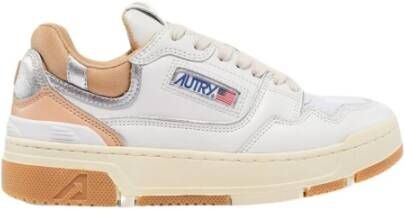 Autry Vintage-geïnspireerde CLC Low Leren Sneaker White Dames