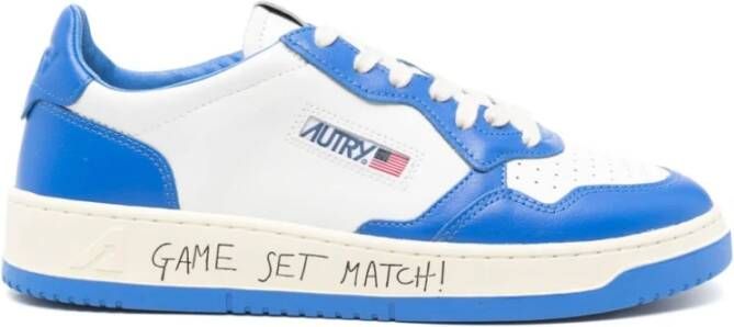 Autry Lage Sneakers Medalist Stijl Blue Heren