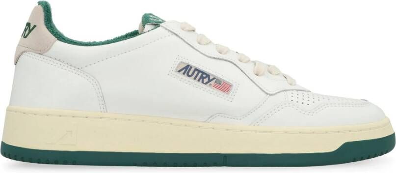 Autry Lage sneakers met leren hielinzetstuk White Heren