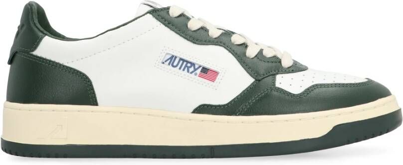 Autry Lage sneakers met leren inzetstukken White Heren