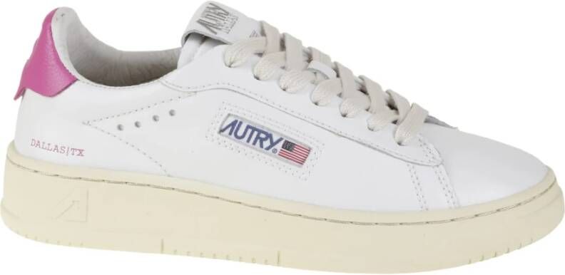 Autry Lage Sneakers van Leer met Logo-Patch White Dames