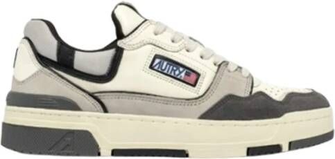 Autry Lage Sneakers van Suède en Nubuck in Grijs en Zwart Gray Heren