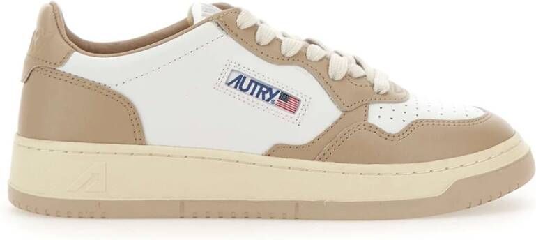 Autry Lage Sneakers voor Vrouwen Beige Dames