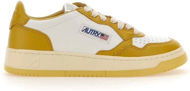 Autry Lage Sneakers voor Vrouwen Yellow Dames