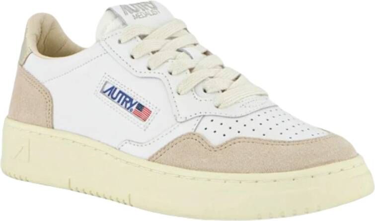 Autry Lage Suède Damessneakers White Dames