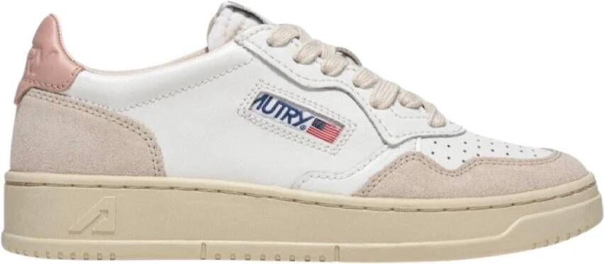 Autry Lage Top Leren en Suède Sneakers Meerkleurig