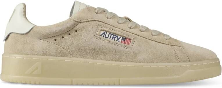 Autry Lage Top Sneakers Dallas Stijl Beige Heren