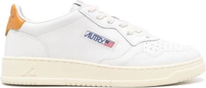 Autry Lage Top Sneakers Wit Honing White Heren