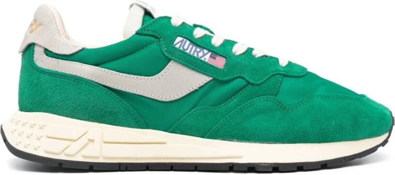 Autry Lage Vrouw Reelwind Stijlvolle Sneakers Green Dames