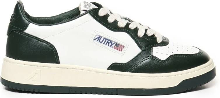 Autry Leren Color Block Sneakers White Heren