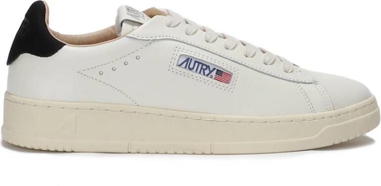 Autry Witte Leren Herensneakers Dallas Stijl White Heren