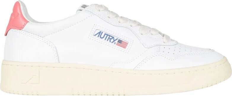 Autry Leren Sneakers met Geborduurd Logo White Dames