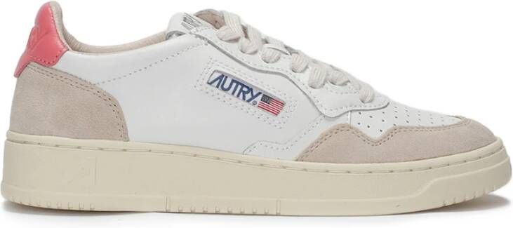 Autry Leren sneakers met suède versterkingen Multicolor Dames