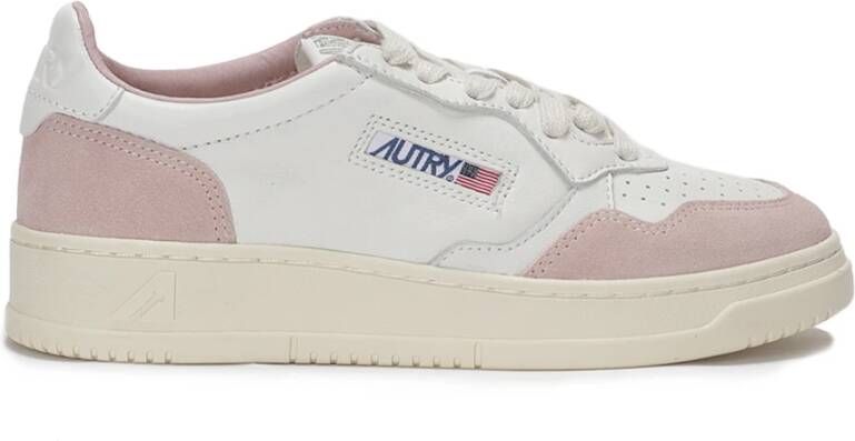 Autry International Low-Top Sneakers baskets medaillees 8 in poeder roze