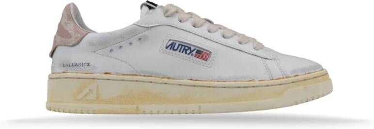 Autry Leren Veterschoenen Vintage Stijl White Dames