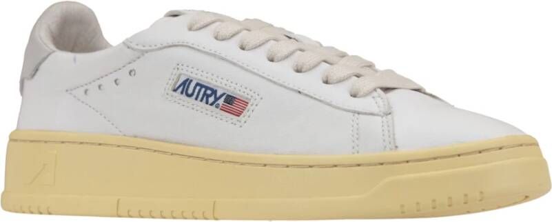 Autry Leren Veterschoenen voor Dames White Dames