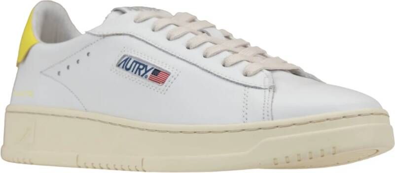 Autry Leren Veterschoenen voor Heren White Heren