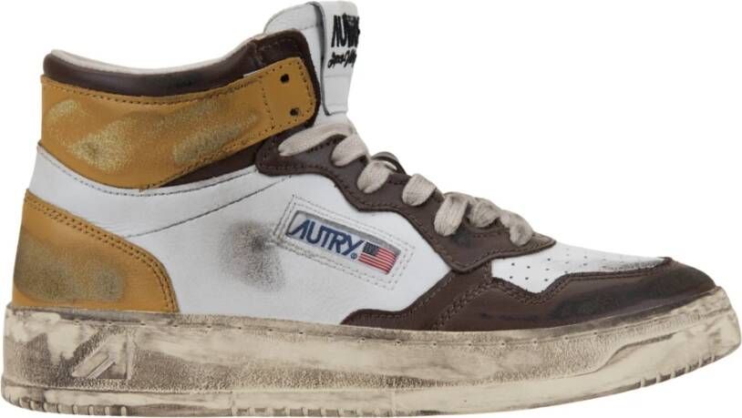 Autry Leren Vetersneakers voor Vrouwen Multicolor Dames