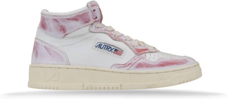 Autry Leren Vetersneakers voor Vrouwen Multicolor Dames