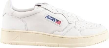 Autry Luxe Geitenleren Heren Sneakers Wit Heren