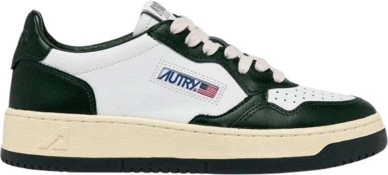 Autry Medalist Bicolor Leren Sneakers Green Dames