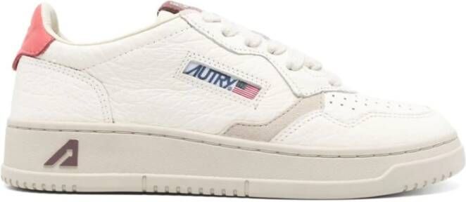 Autry Medalist Lage Leren Sneakers White Dames