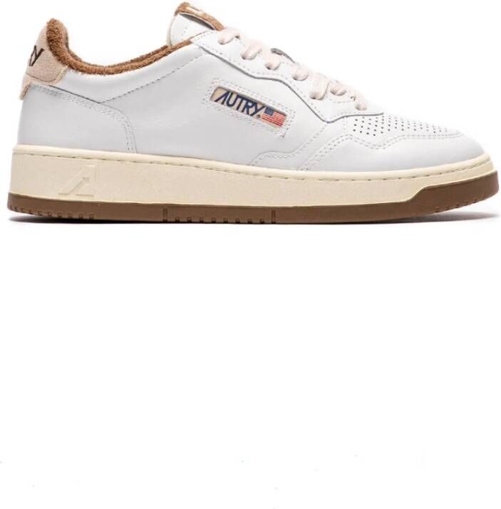 Autry Medalist Lage Top Leren Sneaker White Heren